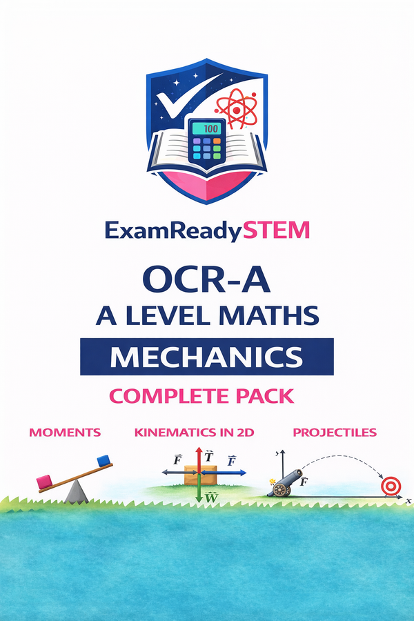 OCR A A-Level Mechanics – Complete Solved Past Papers Pack Fully Solved Exam-Style Questions (PDF)