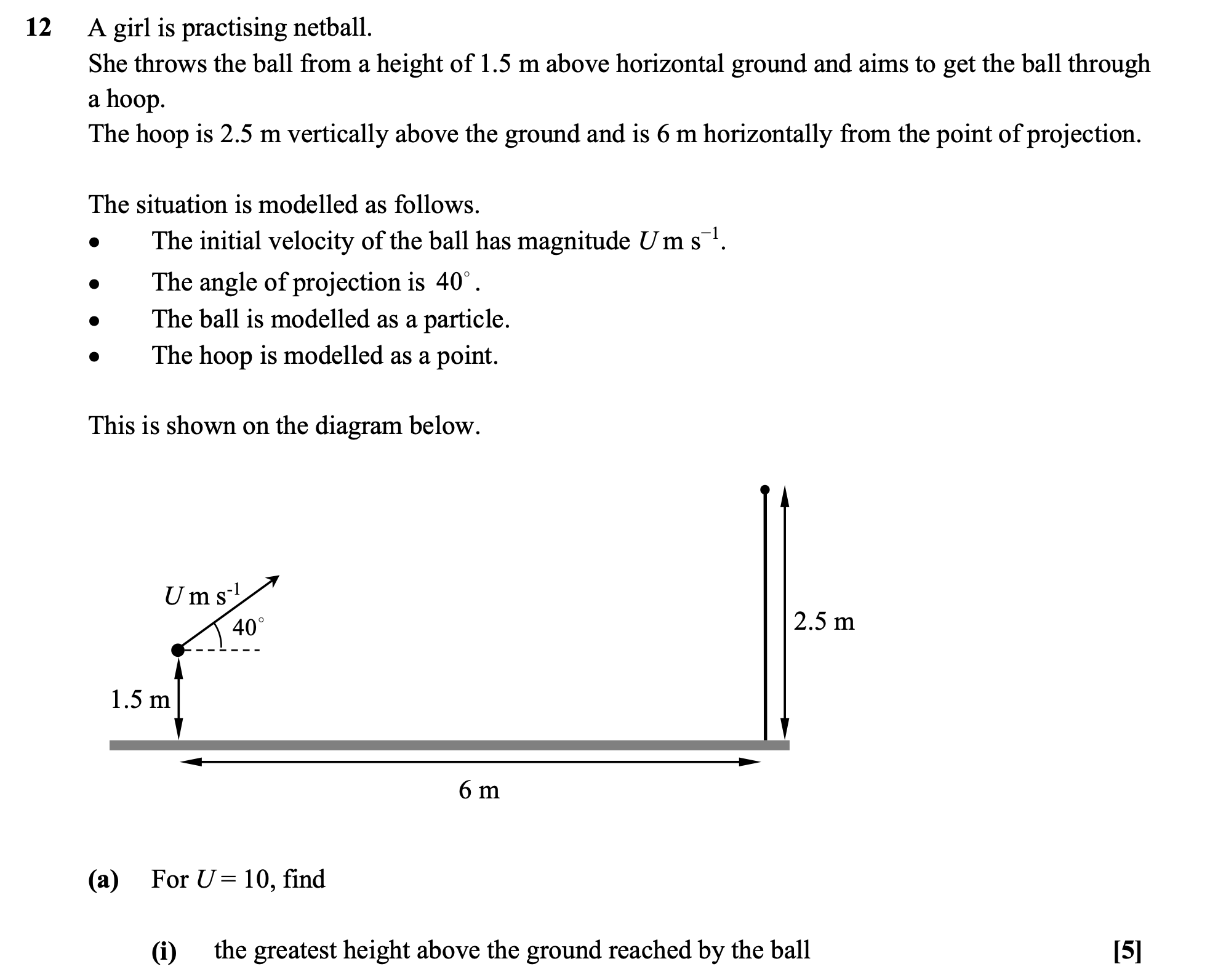 OCR-A A-Level Maths Mechanics – PROJECTILES FULLY WORKED SOLUTIONS (2018–2025)